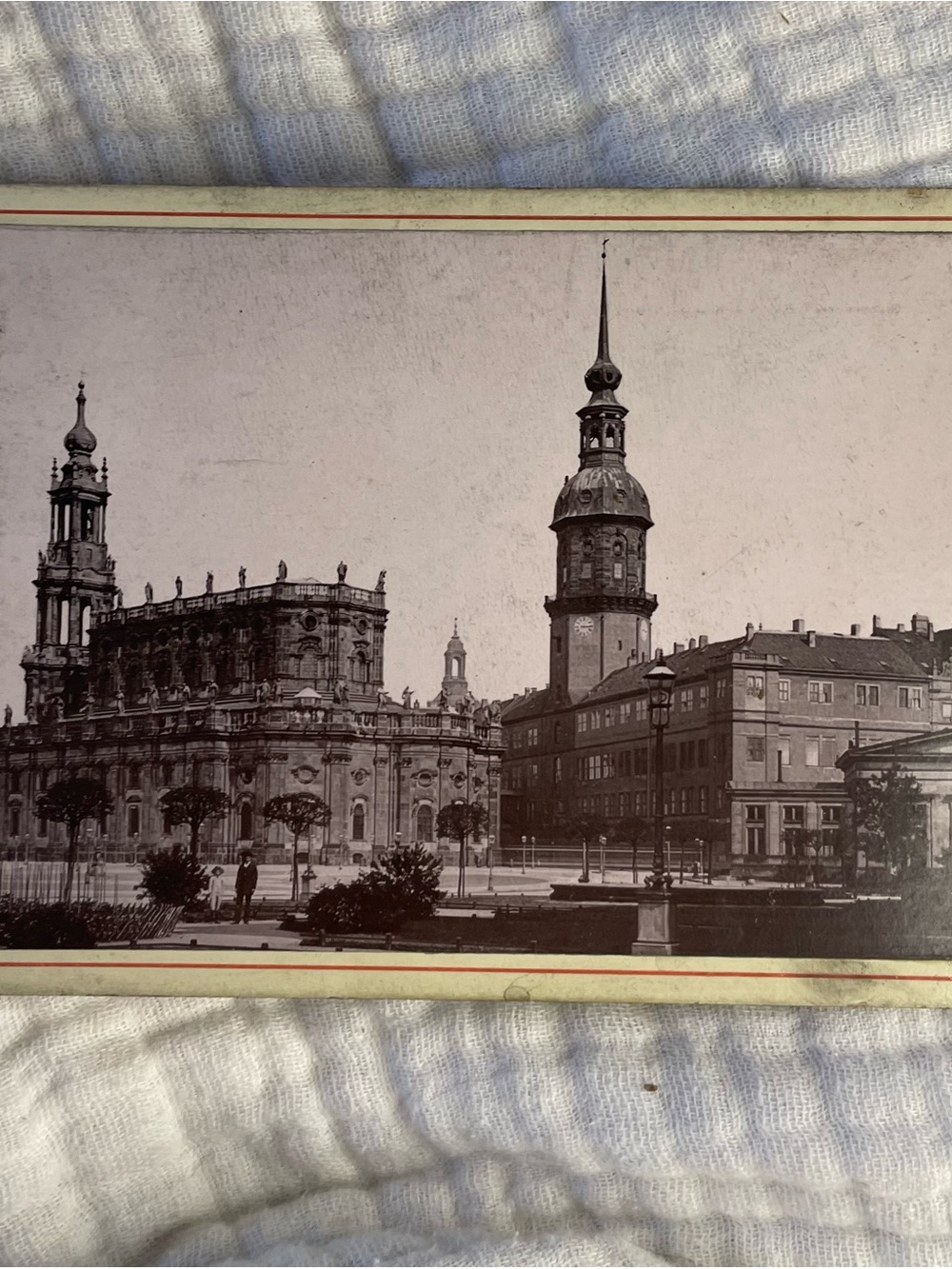 1890s Dresden Cabinet Card Katholische Hof-Kirche (Dresden Cathedral) by Römmler
